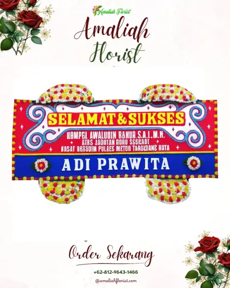 Papan Bunga Ucapan Selamat Harapan Mulia